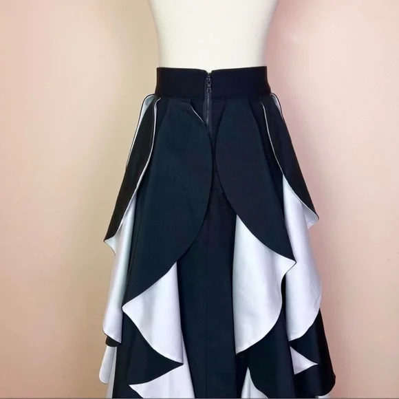 New! Rare ALICE+OLIVIA Nadie Spiral Ball Gown Ruffle Maxi Skirt - Picture 11 of 13